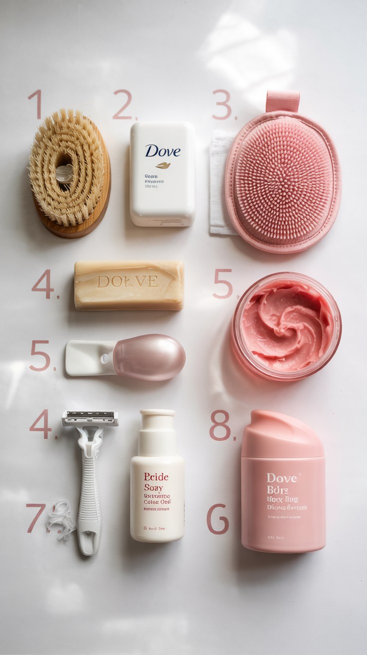 Complete Everything Shower Routine for Glowy Soft Summer Skin