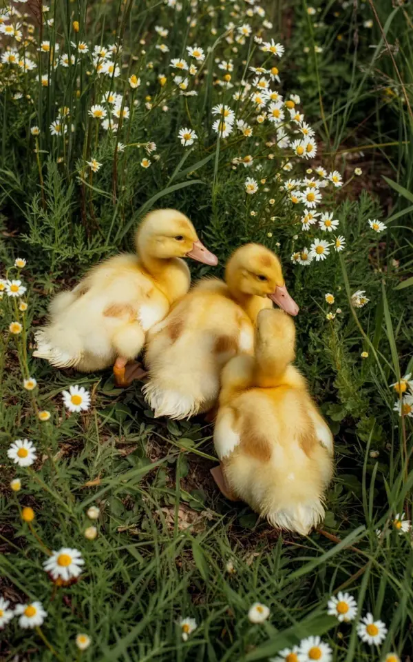 How to Attract Cute Ducklings to Your Garden with Daisies | Easy Spring Garden Tip