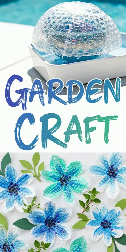 Bubble Art Hydrangeas | Easy Garden Craft for Kids Teens and Adults