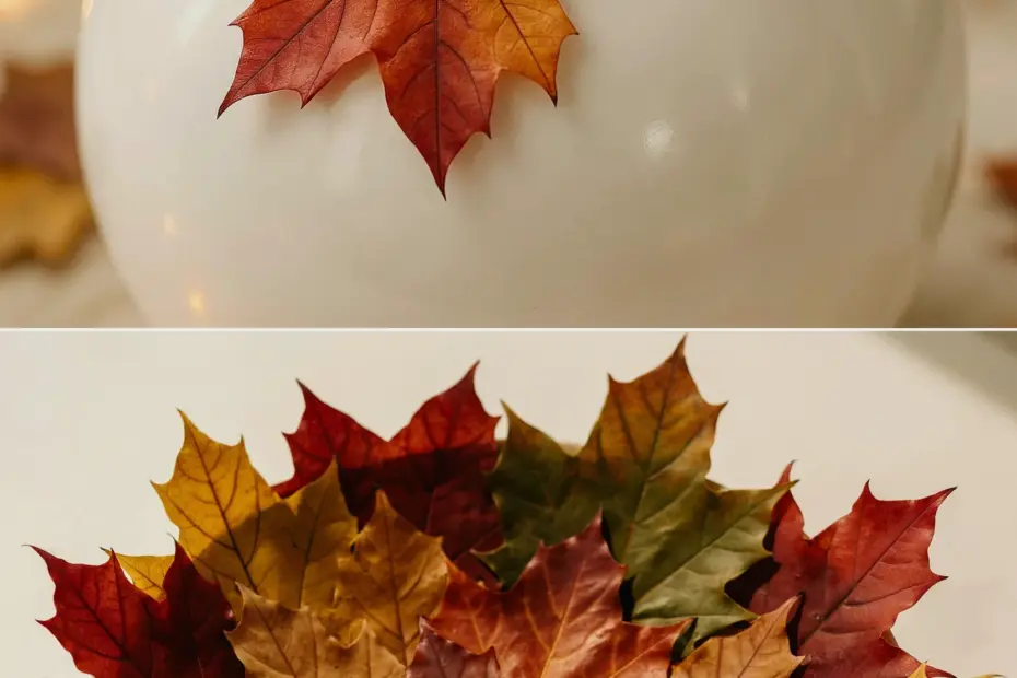 Fall Leaf Crafts | 24 Easy DIY Decor Ideas for Autumn Garden | Nature Crafts